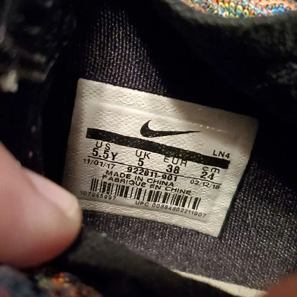 2018‎ Nike Lebron 15 XV Size 5.5 Y Sneakers Four Horseman Fruity Pebbles Shoes
